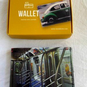 Men's Leather Wallet - Brooklyn Subway